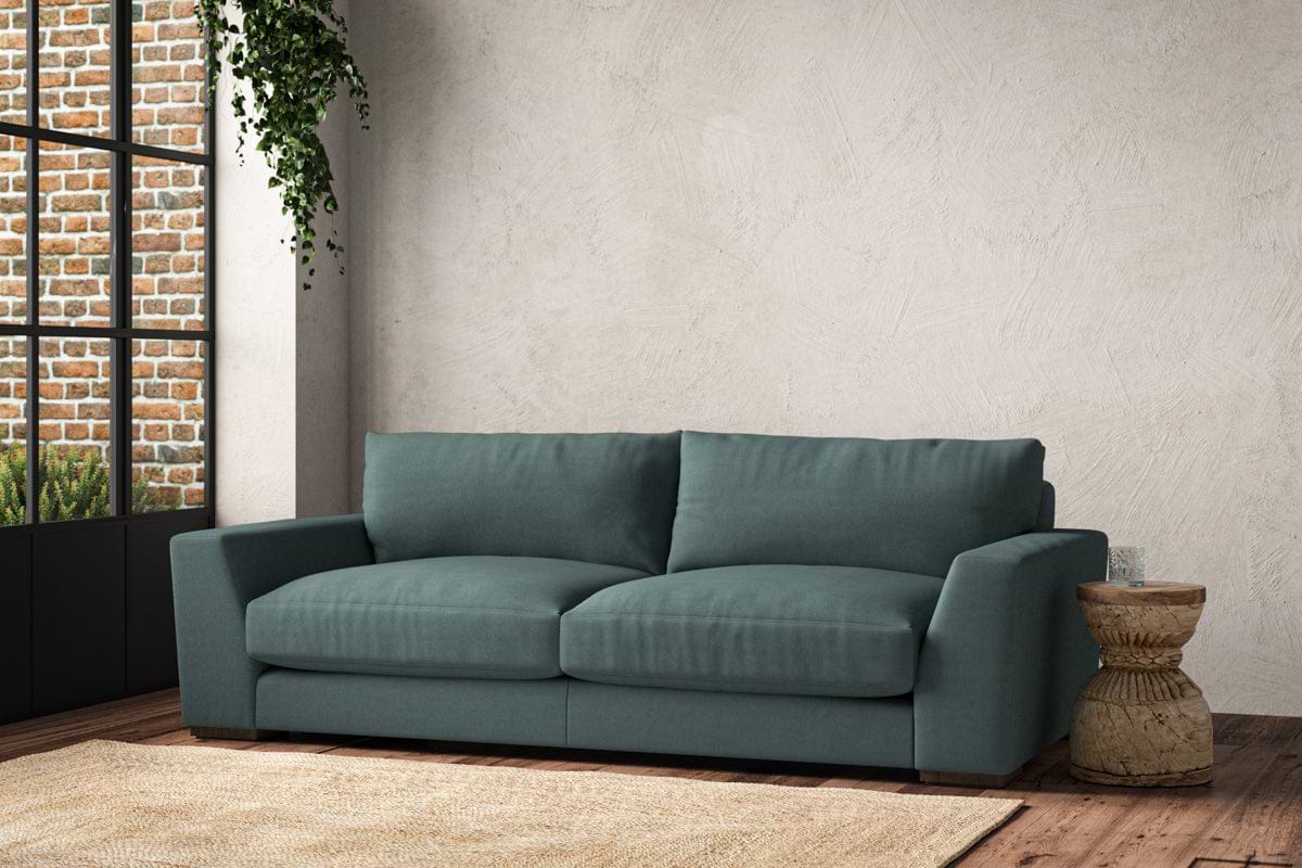 Guddu Large Sofa - Recycled Cotton Airforce-MAKE TO ORDER-Nkuku