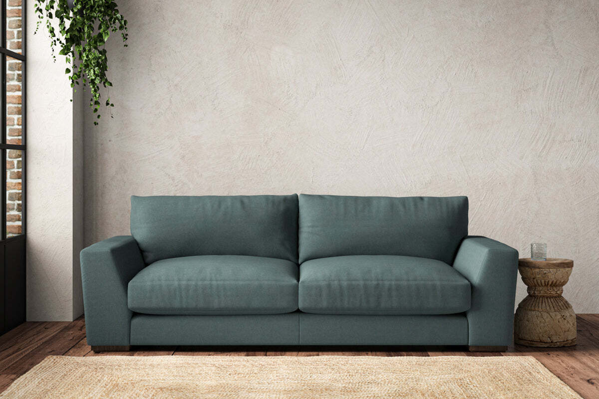 Guddu Large Sofa - Recycled Cotton Airforce-MAKE TO ORDER-Nkuku