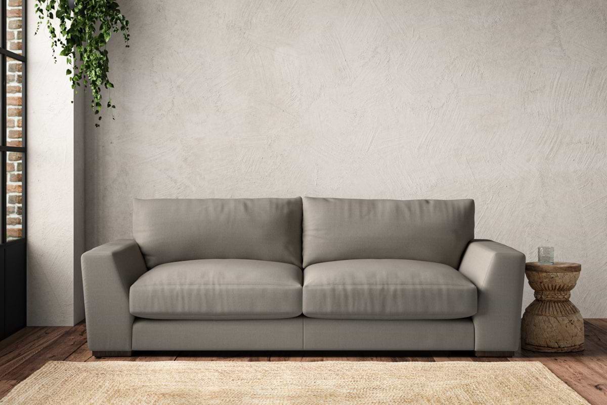 Guddu Large Sofa - Recycled Cotton Flax-MAKE TO ORDER-Nkuku