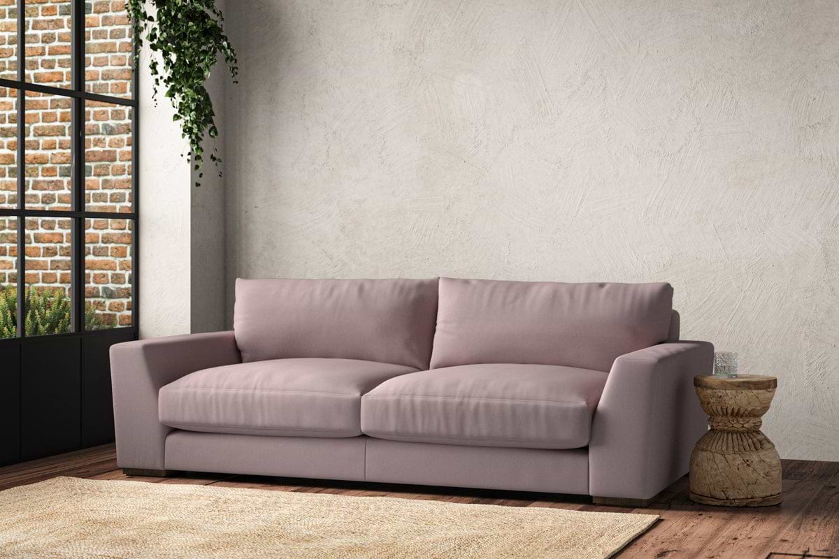 Guddu Large Sofa - Recycled Cotton Lavender-MAKE TO ORDER-Nkuku