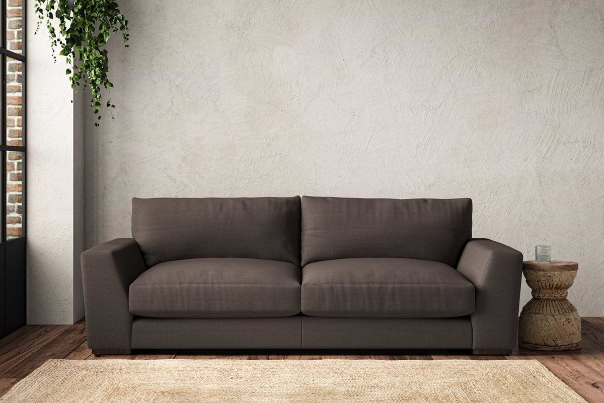 Guddu Large Sofa - Recycled Cotton Mocha-MAKE TO ORDER-Nkuku