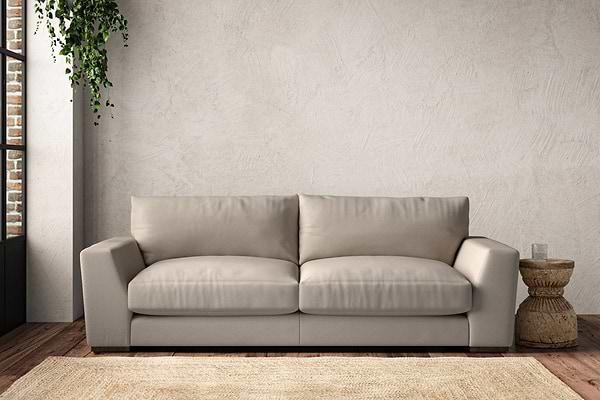 Guddu Large Sofa - Recycled Cotton Natural-MAKE TO ORDER-Nkuku