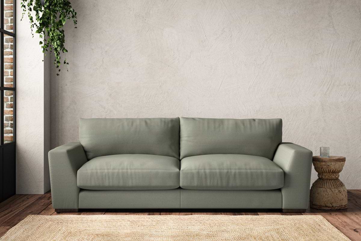 Guddu Large Sofa - Recycled Cotton Seaspray-MAKE TO ORDER-Nkuku