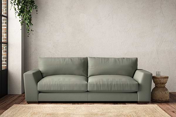Guddu Large Sofa - Recycled Cotton Seaspray-MAKE TO ORDER-Nkuku