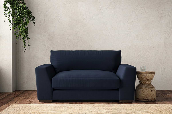Guddu Love Seat - Brera Linen Indigo