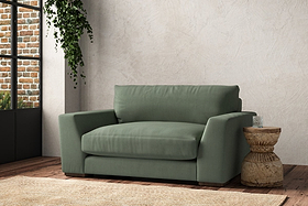 Guddu Love Seat - Brera Linen Jade