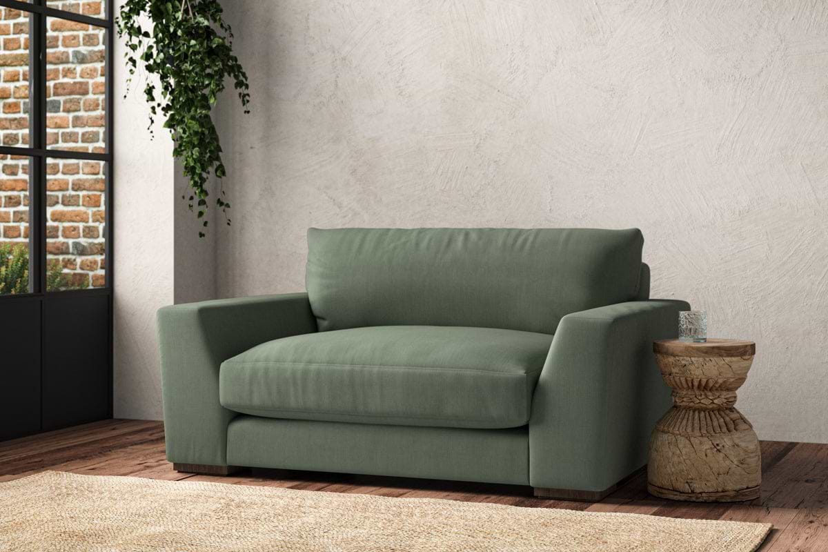 Guddu Love Seat - Brera Linen Jade