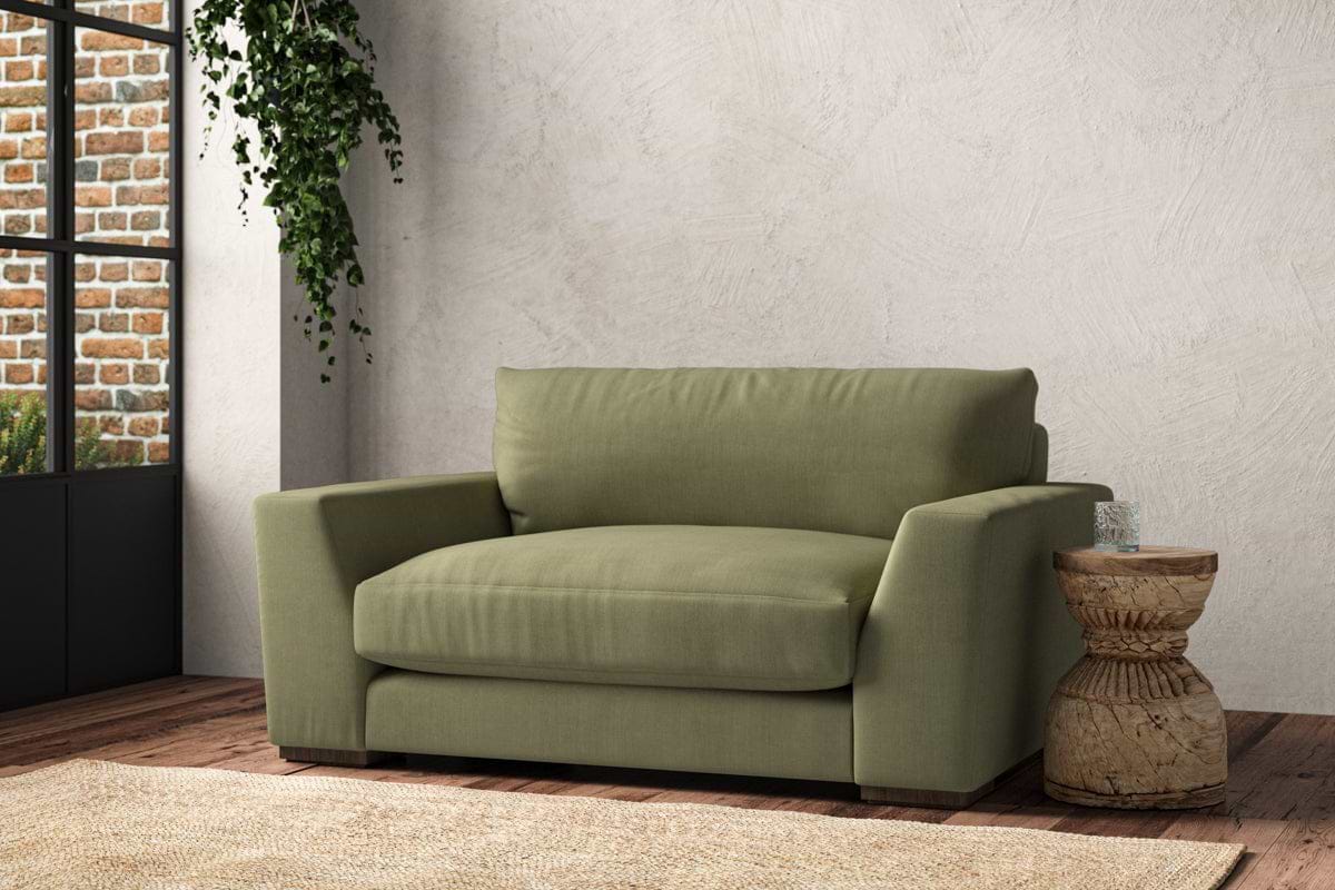 Guddu Love Seat - Brera Linen Sage