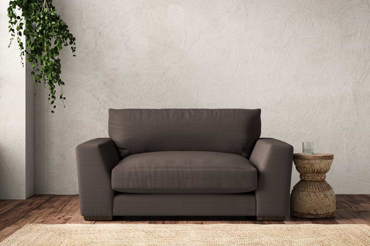 Guddu Love Seat - Recycled Cotton Mocha-MAKE TO ORDER-Nkuku