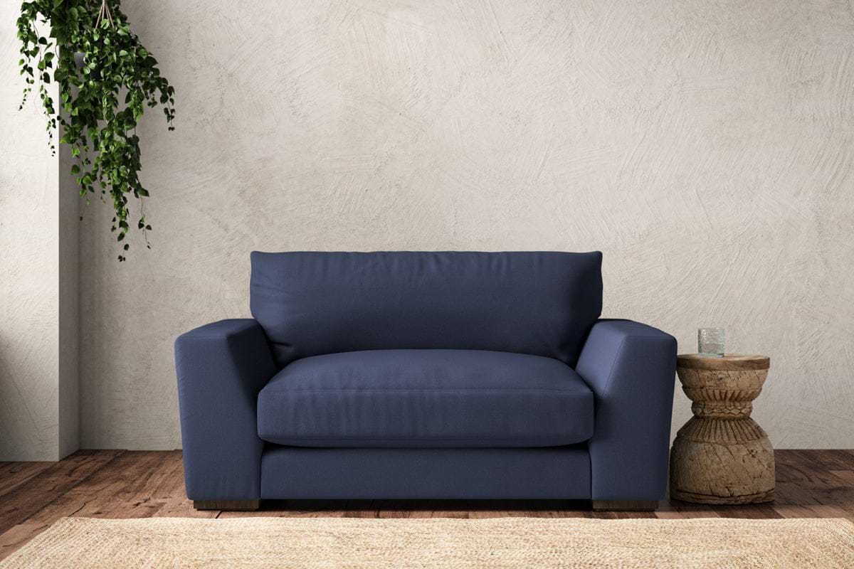 Guddu Love Seat - Recycled Cotton Navy-MAKE TO ORDER-Nkuku