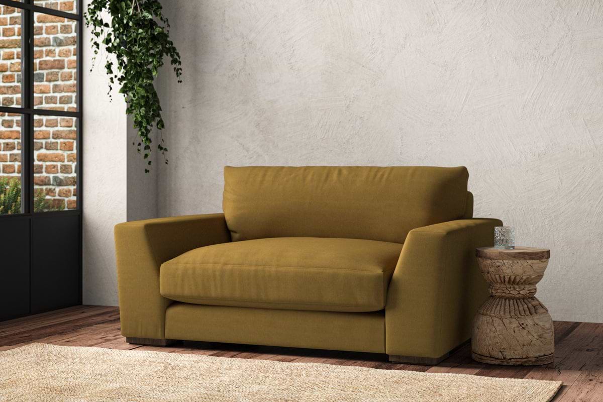 Guddu Love Seat - Recycled Cotton Ochre