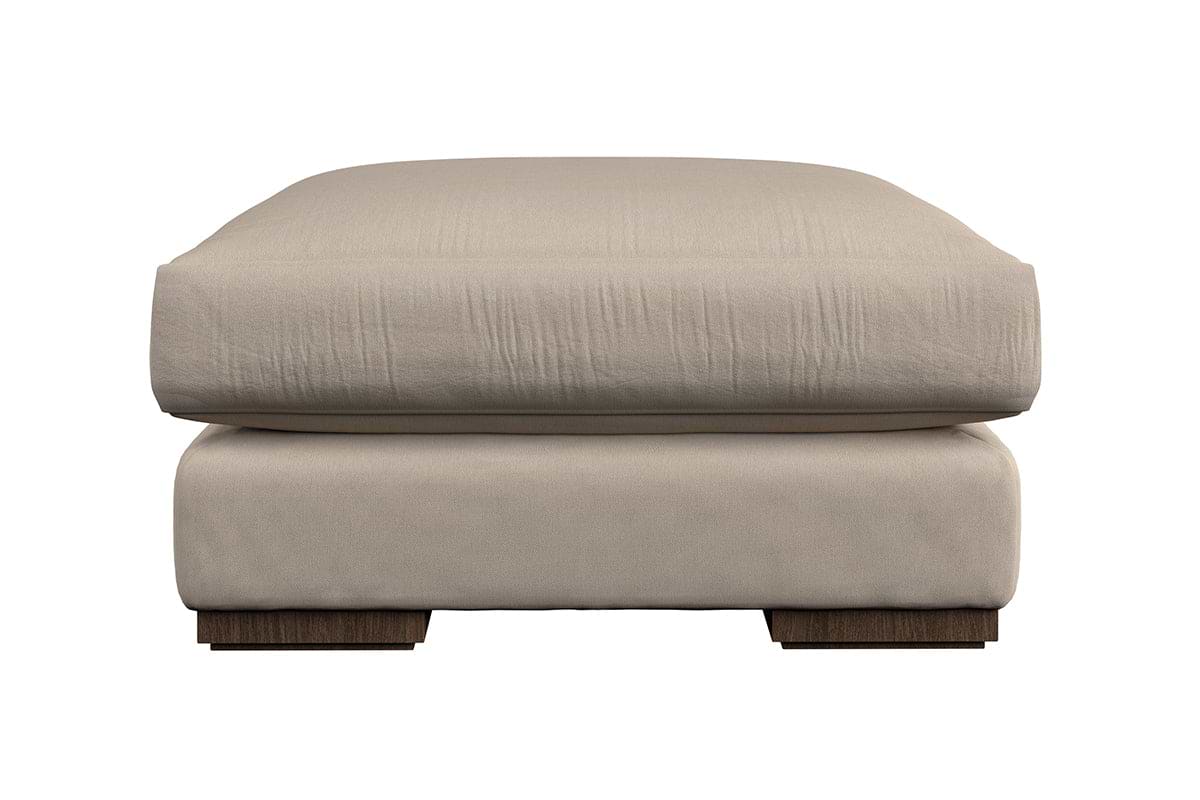 Guddu Medium Footstool - Recycled Cotton Lavender