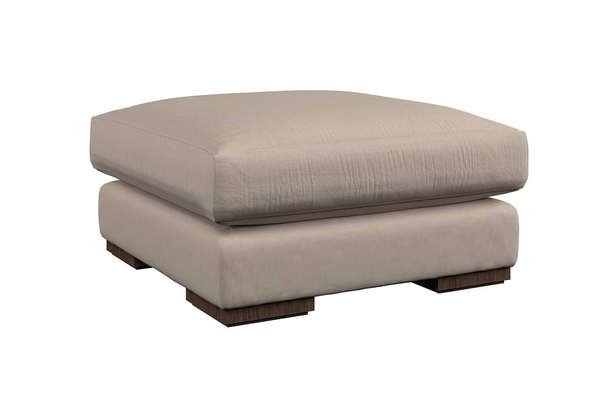 Guddu Medium Footstool - Recycled Cotton Lavender
