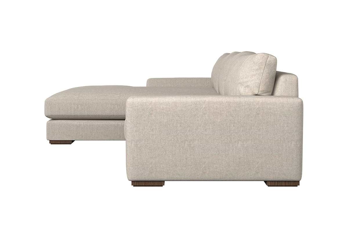 Guddu Medium Left Hand Chaise Sofa - Brera Linen Charcoal