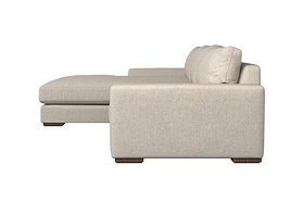 Guddu Medium Left Hand Chaise Sofa - Brera Linen Dusk