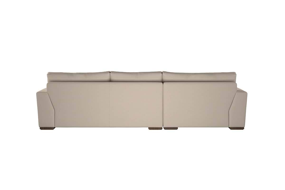 Guddu Medium Left Hand Chaise Sofa - Recycled Cotton Lavender