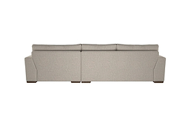Guddu Medium Right Hand Chaise Sofa - Brera Linen Smoke