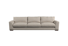 Guddu Super Grand Sofa - Brera Linen Charcoal