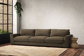 Guddu Super Grand Sofa - Brera Linen Chestnut