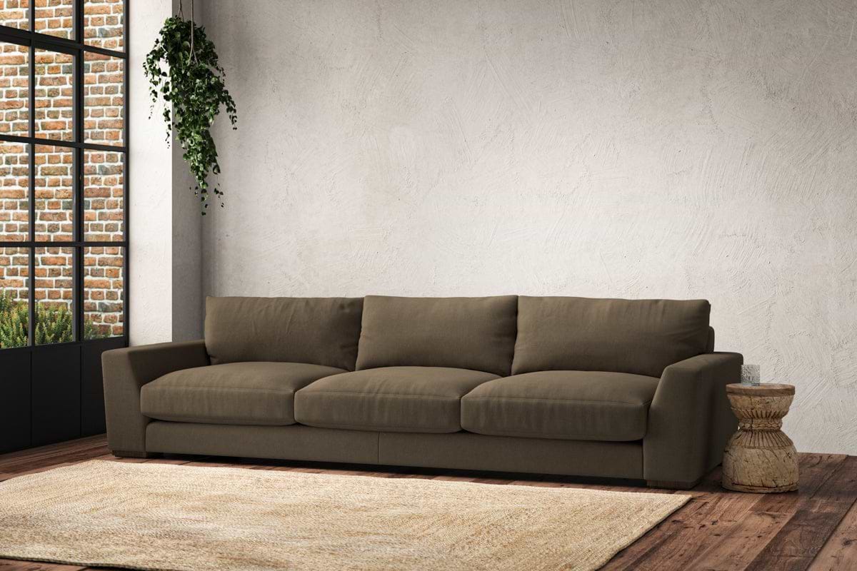 Guddu Super Grand Sofa - Brera Linen Chestnut