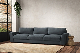 Guddu Super Grand Sofa - Brera Linen Dusk