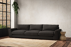 Guddu Super Grand Sofa - Brera Linen Espresso