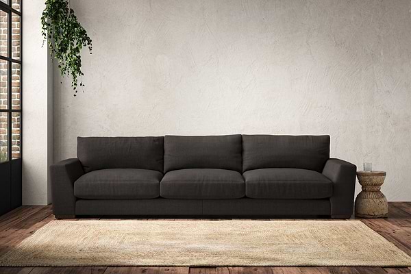 Guddu Super Grand Sofa - Brera Linen Espresso