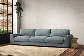 Guddu Super Grand Sofa - Recycled Cotton Horizon