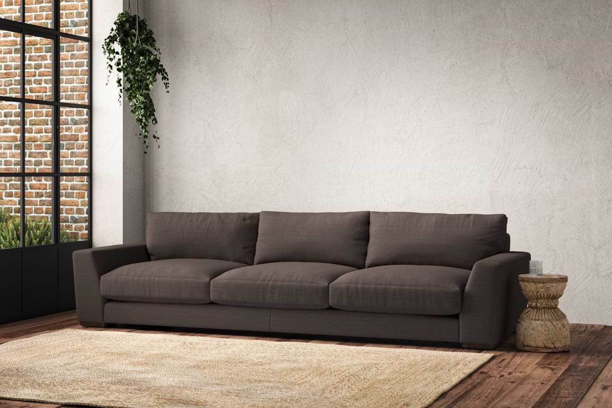 Guddu Super Grand Sofa - Recycled Cotton Mocha