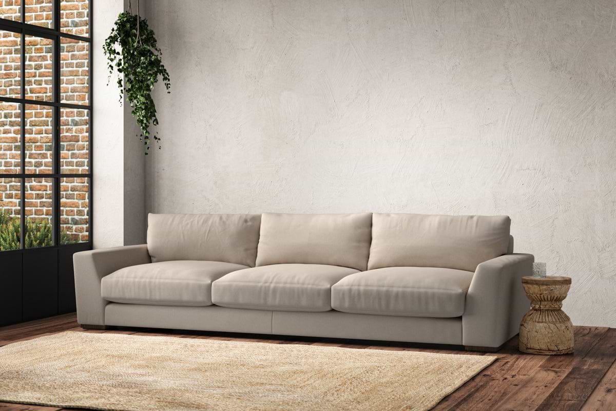Guddu Super Grand Sofa - Recycled Cotton Natural