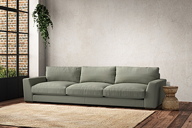 Guddu Super Grand Sofa - Recycled Cotton Seaspray