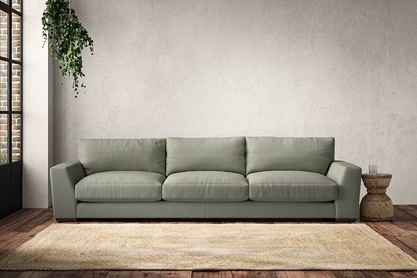 Guddu Super Grand Sofa - Recycled Cotton Seaspray