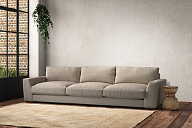 Guddu Super Grand Sofa - Recycled Cotton Stone