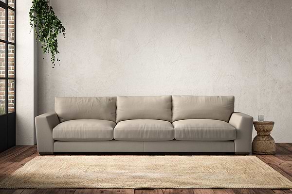 Guddu Super Grand Sofa - Recycled Cotton Stone