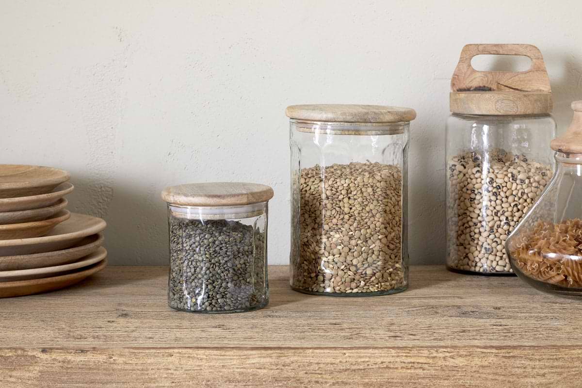 Igoko Storage Jar - Clear-KITCHEN & DINING ACCESSORIES-Nkuku