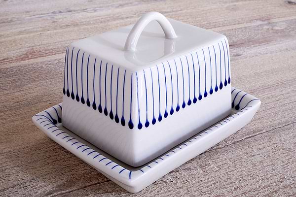 Iba Butter Dish - Indigo