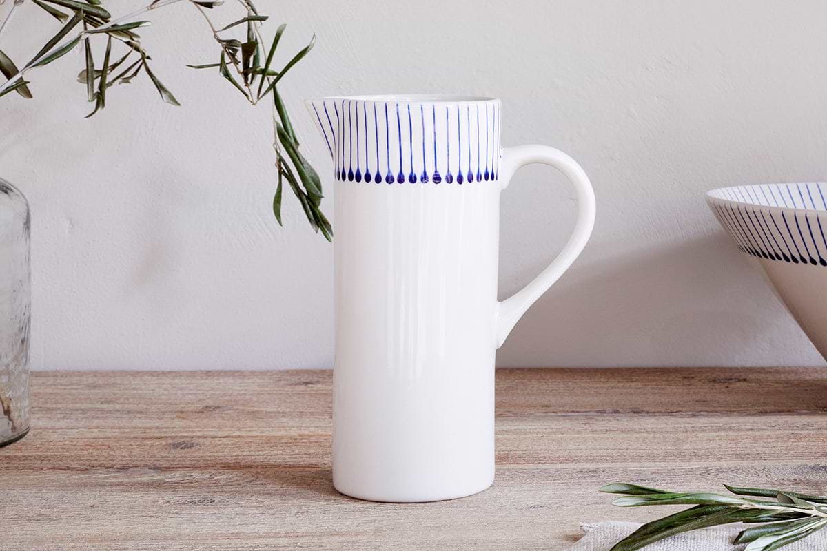 Iba Jug - Indigo-SERVEWARE-Nkuku
