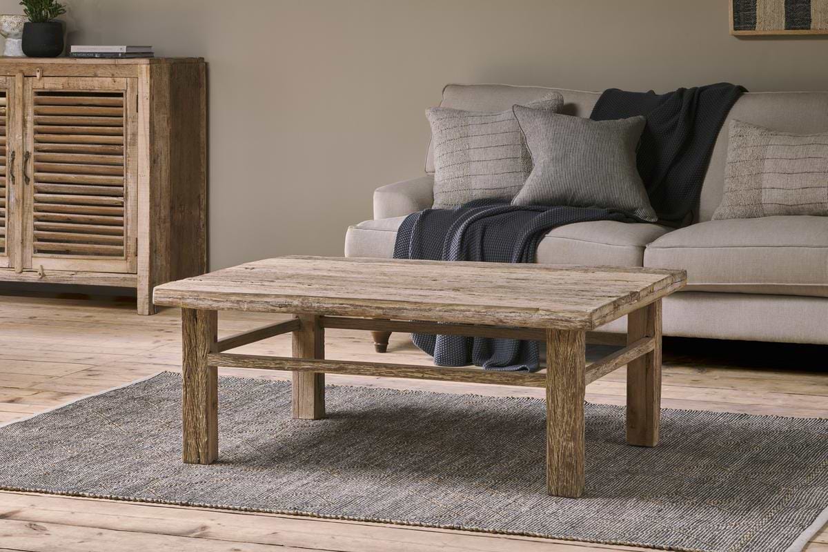 Ibo Reclaimed Wood Coffee Table - Natural-TABLES-Nkuku