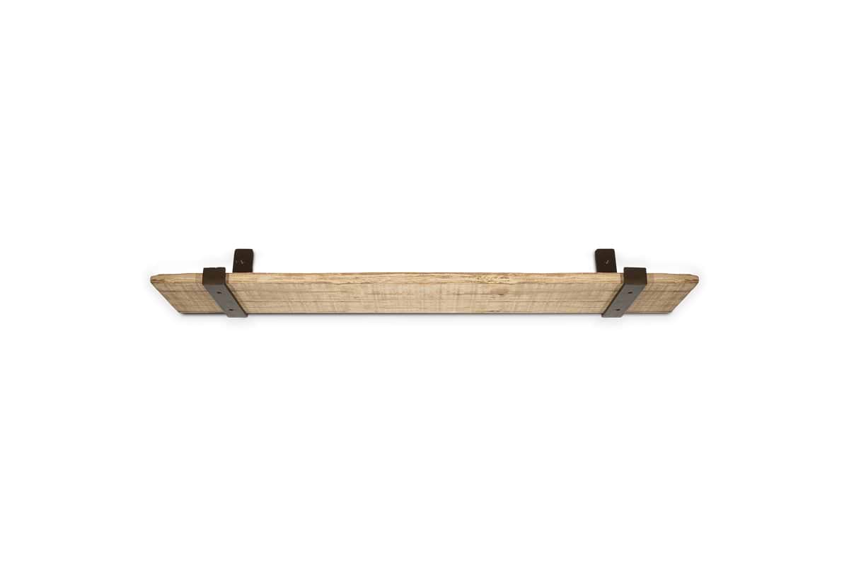 Ibo Reclaimed Wood & Iron Shelf - Natural