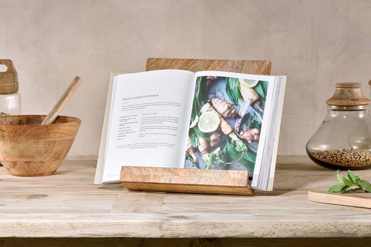 Imsa Book Stand - Natural-KITCHEN & DINING ACCESSORIES-Nkuku
