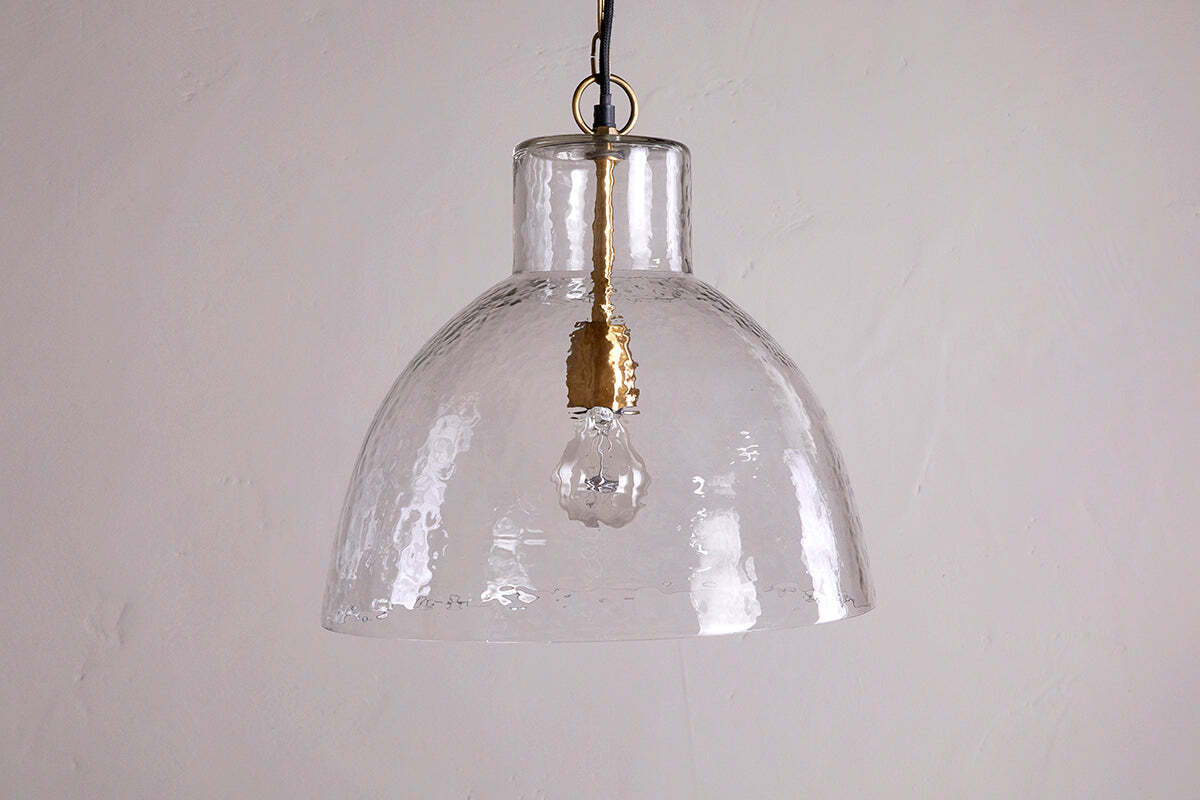 Inayah Recycled Glass Pendant - Clear