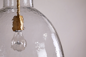 Inayah Recycled Glass Pendant - Clear