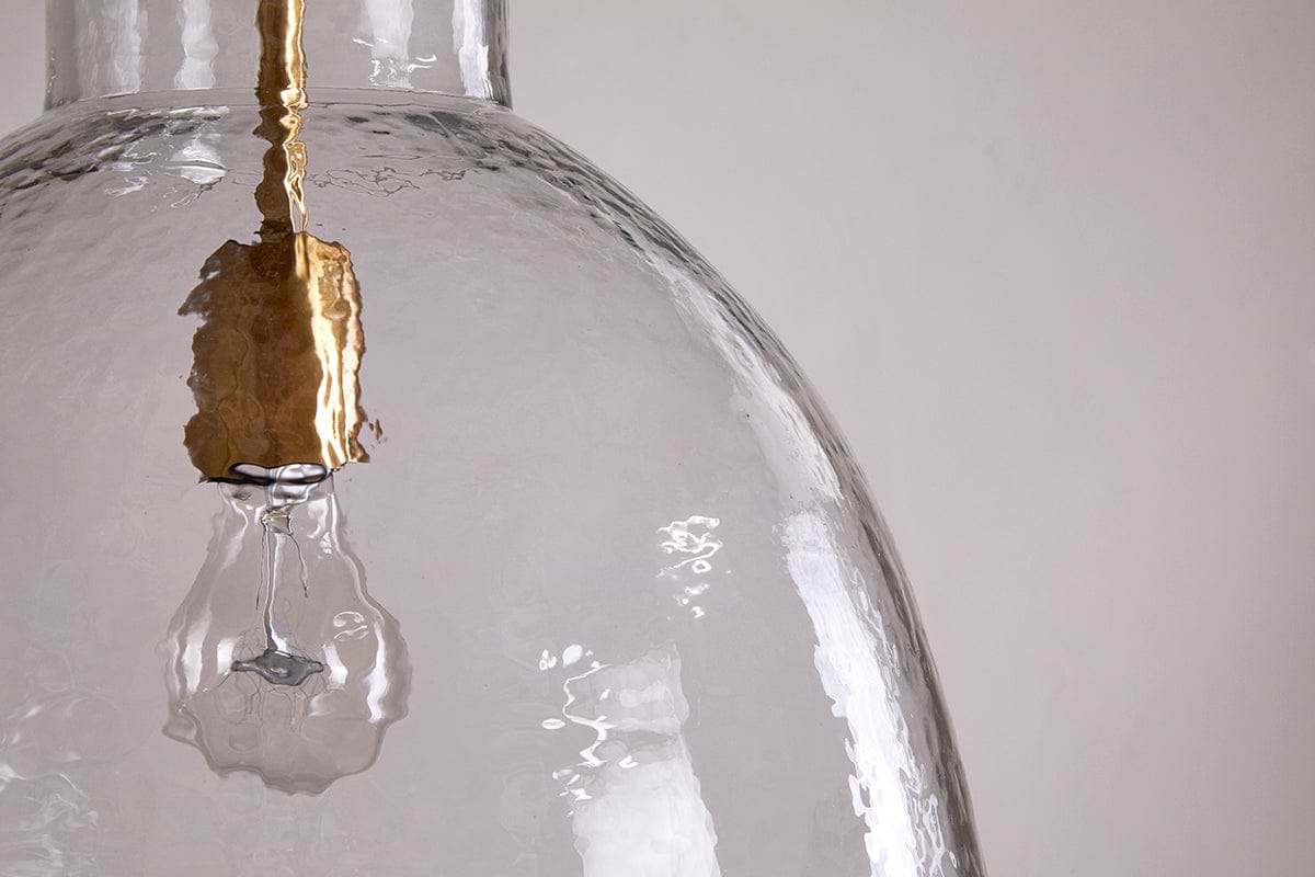 Inayah Recycled Glass Pendant - Clear