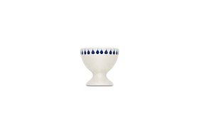Indigo Drop Egg Cups - Cream & Indigo (Set of 2)