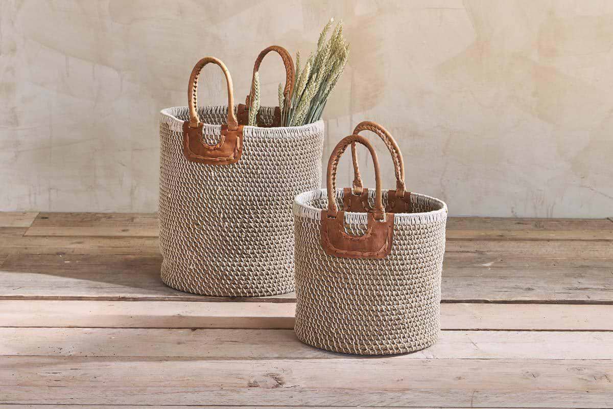 Indra Coil Basket - Natural-STORAGE-Nkuku