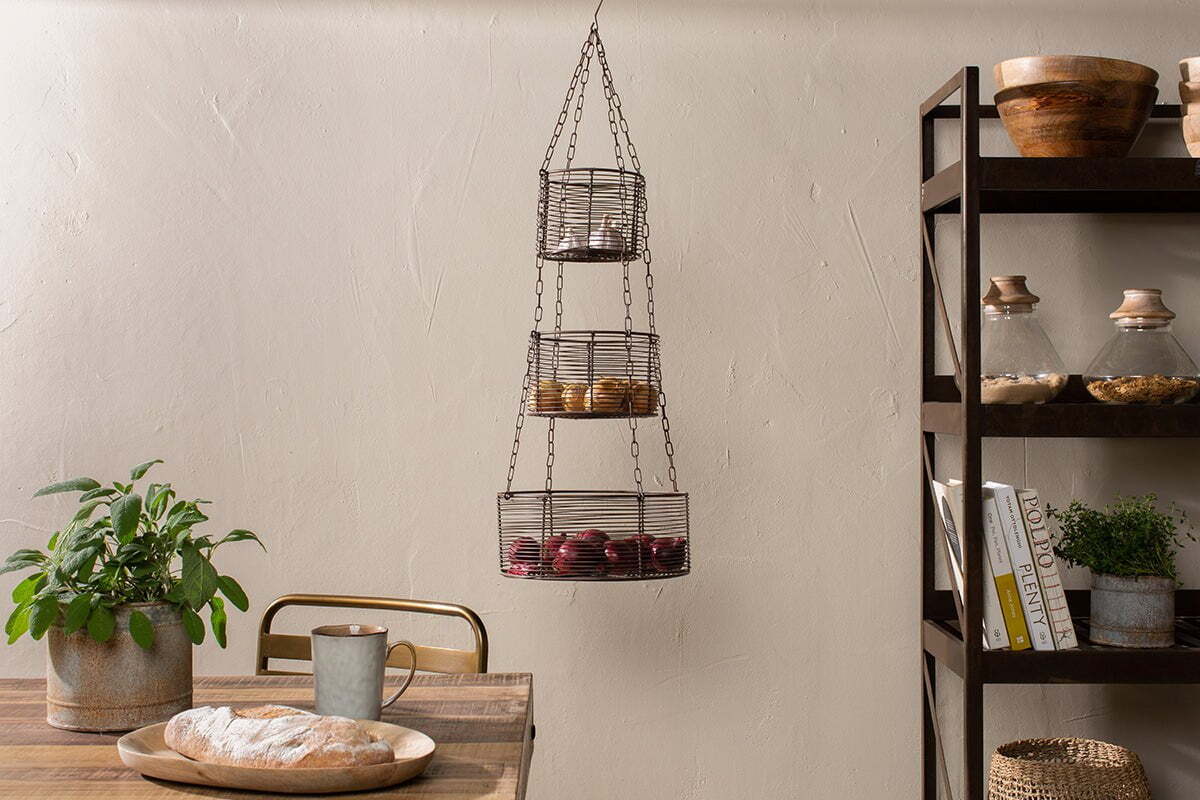 Inkollu Hanging Basket Set-KITCHEN STORAGE & UTILITY-Nkuku
