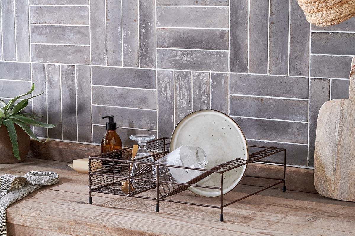 Inkollu Low Dish Rack-KITCHEN STORAGE & UTILITY-Nkuku