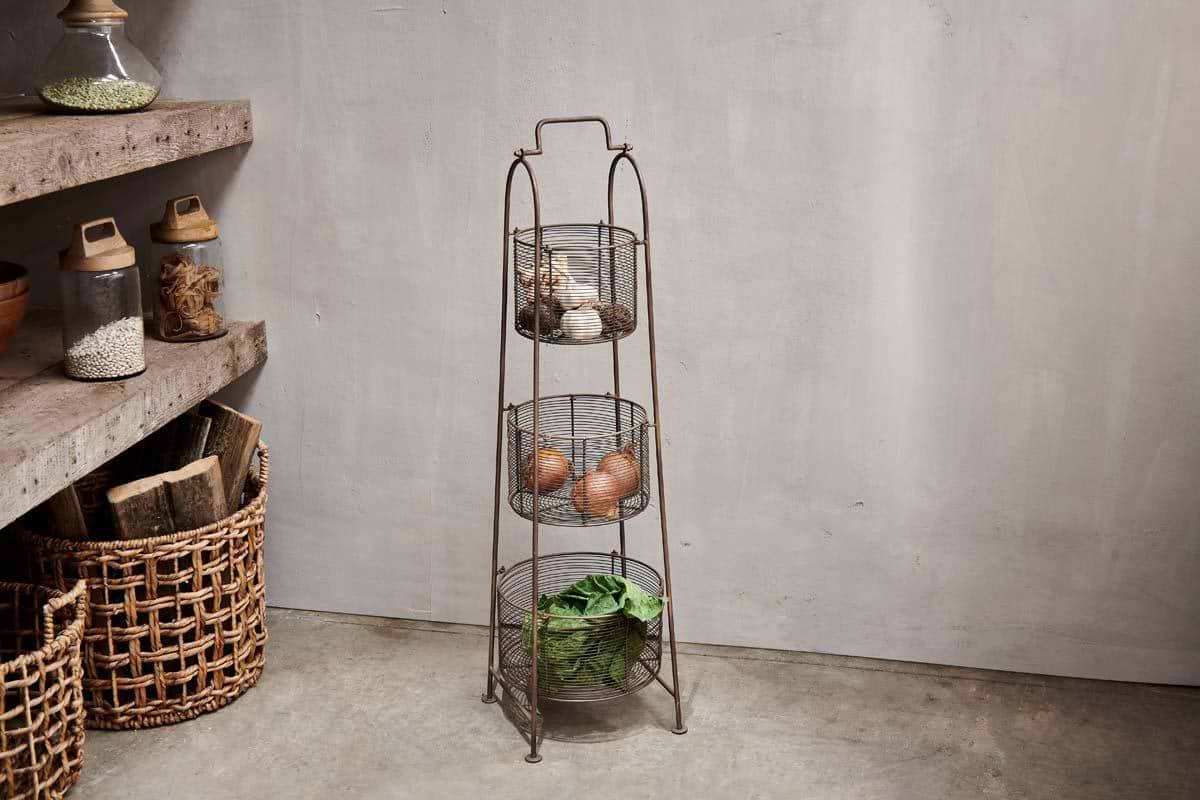 Inkollu Three-Tiered Storage Stand-KITCHEN STORAGE & UTILITY-Nkuku