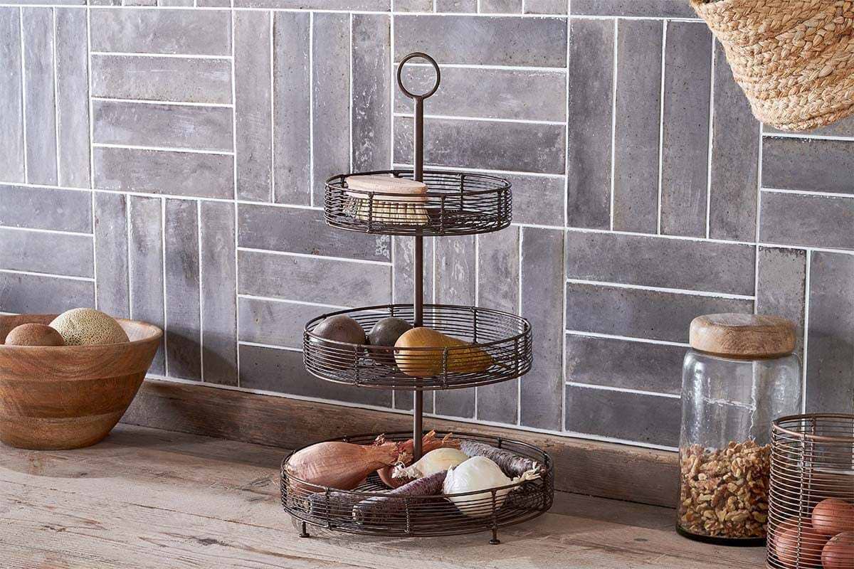 Inkollu Wire Stand-KITCHEN STORAGE & UTILITY-Nkuku