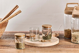 Izaan Spice Jar - Clear - (Set of 3)